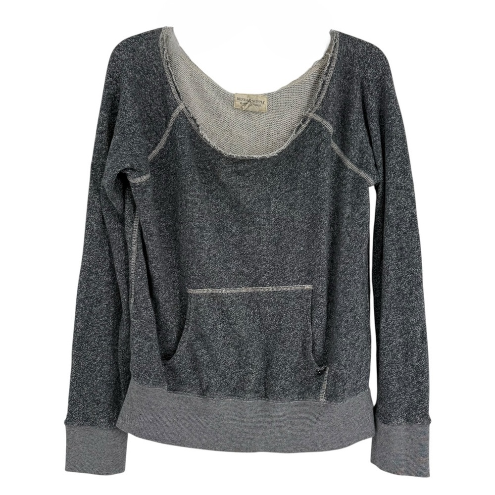 Ralph Lauren Denim & Supply sweatshirt Long Sleeve size M Blue-gray Oversized